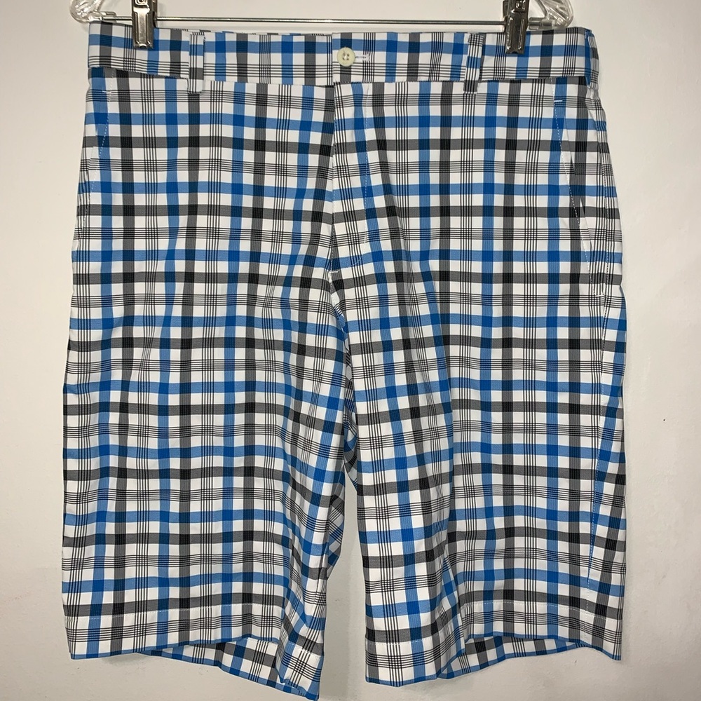 Blue Black & White Nike Golf Shorts Size 32